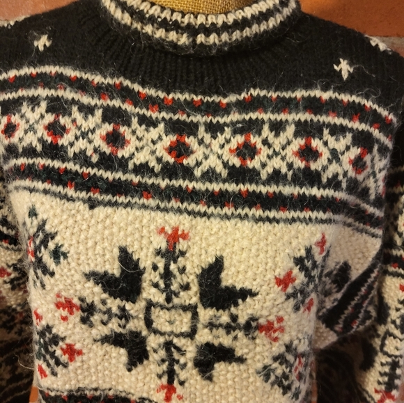 Jones New York Sport handknit large wool and acrylic sweater - Picture 2 of 6